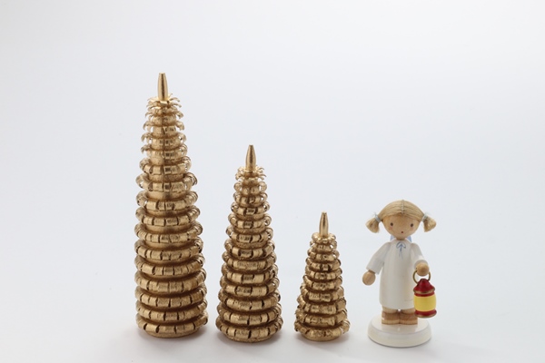 シュパンバウム 削り木 金6㎝ – ドイツ・ザイフェンの木のおもちゃ seiffen